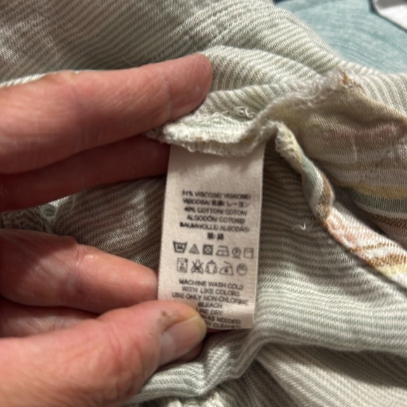 Free People Nordic Day Plaid Tie-Hem Long Sleeve Shirt Size: M - Picture 11 of 11